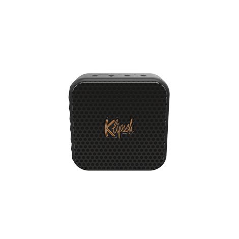 L'enceinte Bluetooth portable Klipsch Austin, compacte et robuste, diffuse un son clair et détaillé. Elle offre jusqu'à 12 heures d'autonomie, une conception étanche et une sangle amovible. Compatible avec l'application Klipsch Connect, elle intègre égalm