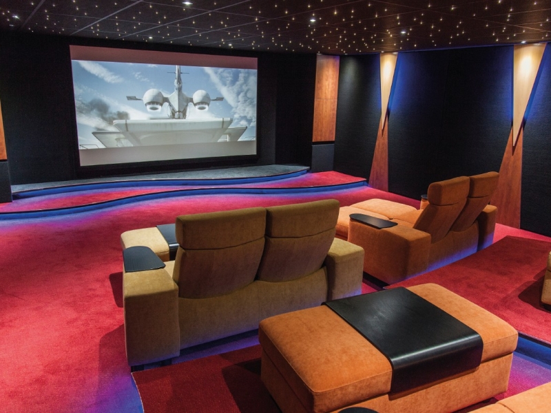 Réalisation d'une magnifique salle de cinéma privée coudert.tv